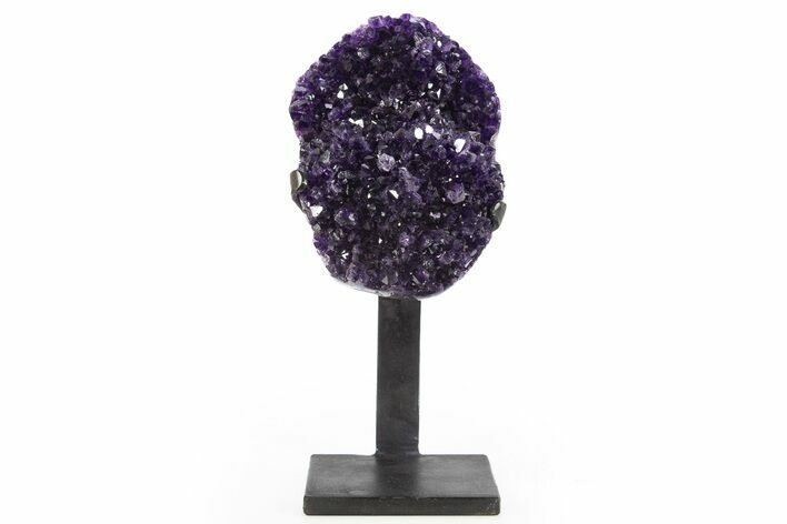 Amethyst Geode With Metal Stand - Uruguay #306935